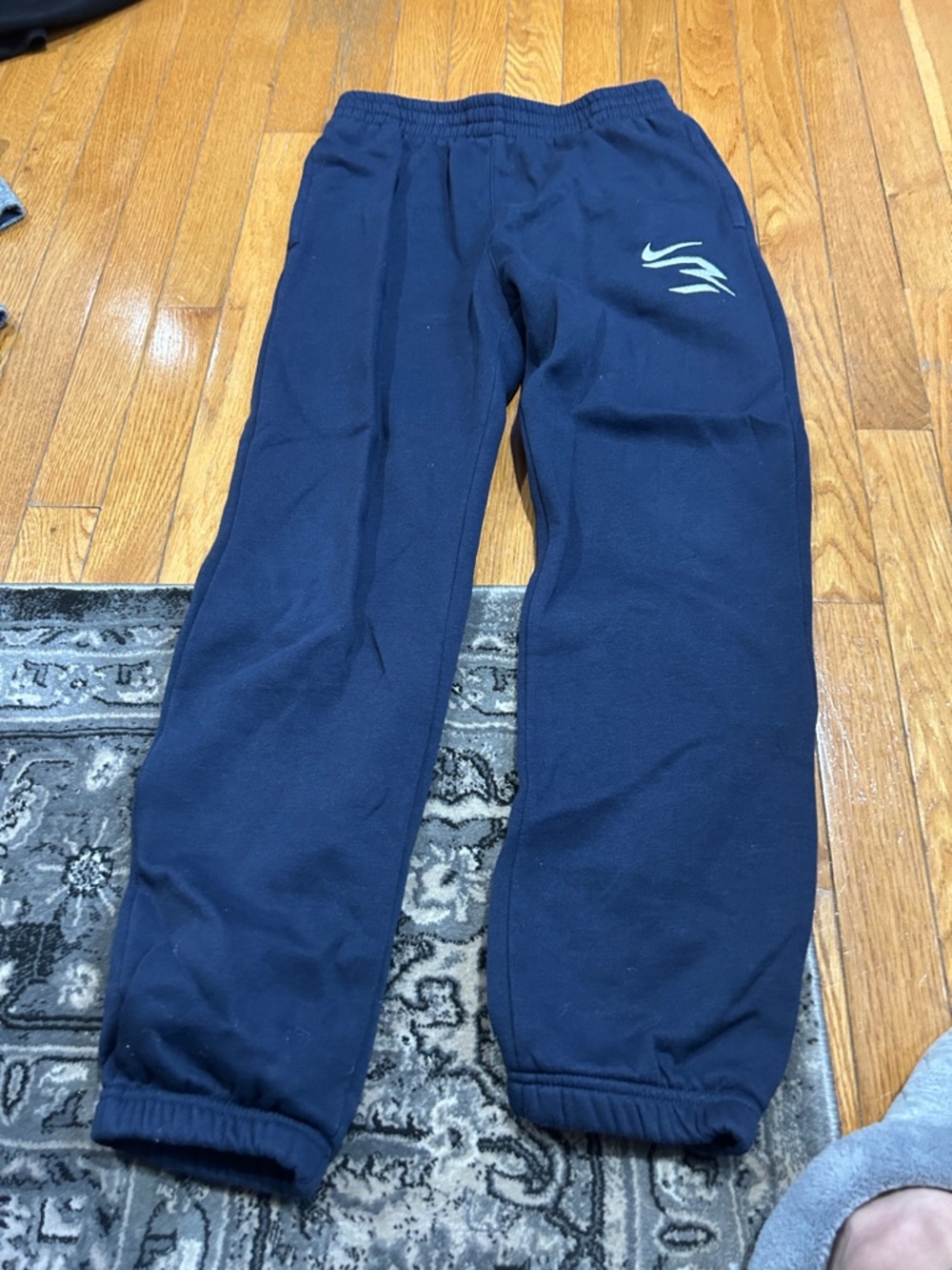 Nike by Wilson Kids Navy Blue Sweatpants with Reflective Logo